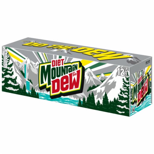 Diet Mountain Dew® Zero Sugar Soda Cans Perspective: right