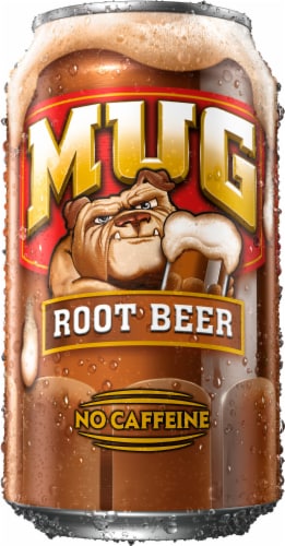 Mug Root Beer Caffeine Free Soda Cans Perspective: right