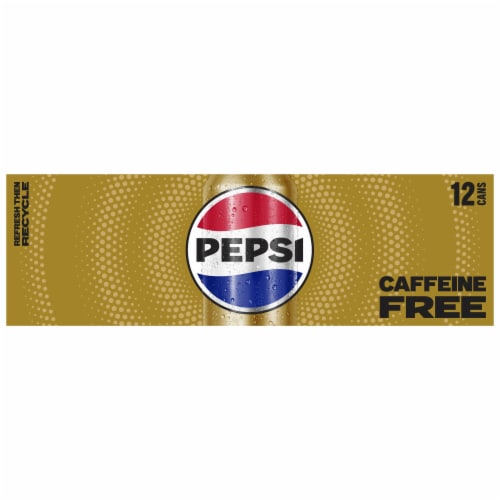 Pepsi Cola® Caffeine Free Soda Cans Perspective: right