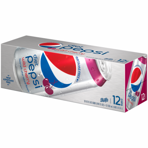 Diet Pepsi Wild Cherry Cola Soda Can Perspective: right