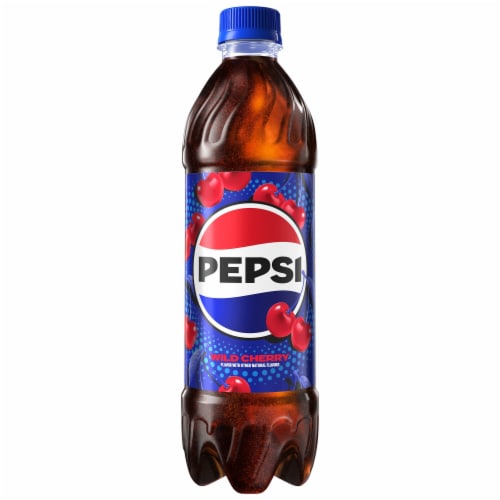 Pepsi Cola® Wild Cherry Soda Bottles Perspective: right