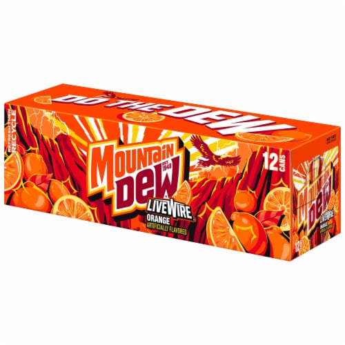 Mountain Dew® Live Wire® Soda Cans Perspective: right
