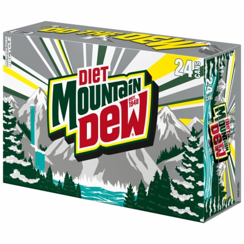 Diet Mountain Dew® Soda Cans Perspective: right