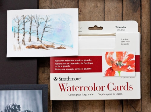 Strathmore Watercolor Cards Cold Press Handmade Card Kit, 5 x 6.875 in -  Foods Co.