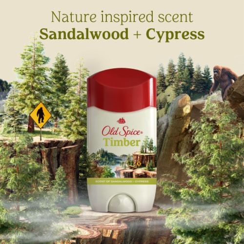 Old Spice Timber With Sandalwood Antiperspirant and Deodorant Perspective: right