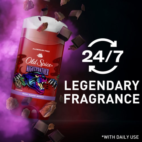 Old Spice Aluminum Free Wild Collection NightPanther 48 Hour Protection Deodorant Perspective: right