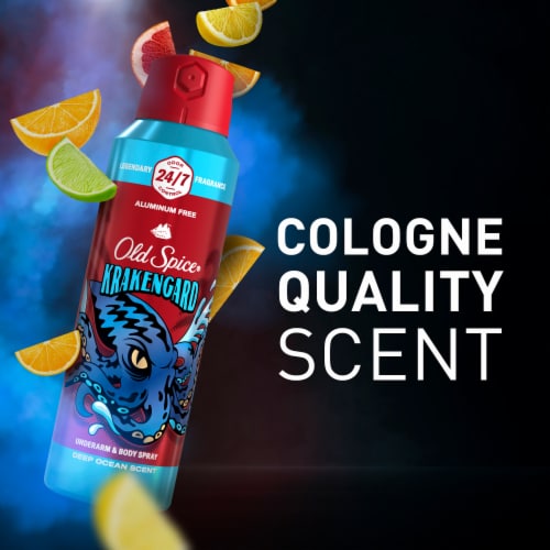 Old Spice for Men Aluminum-Free Body Spray Krakengard Scent 1-Pack Perspective: right