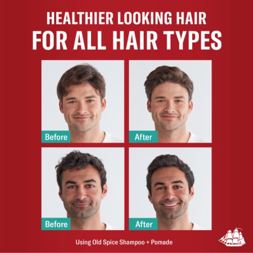Old Spice Men's 2 in 1 Shampoo and Conditioner, Pure Sport Perspective: right