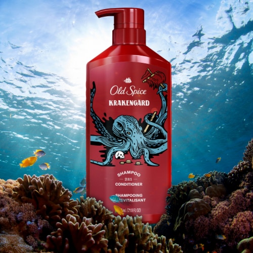 Old Spice Krakengard 2in1 Shampoo and Conditioner Perspective: right