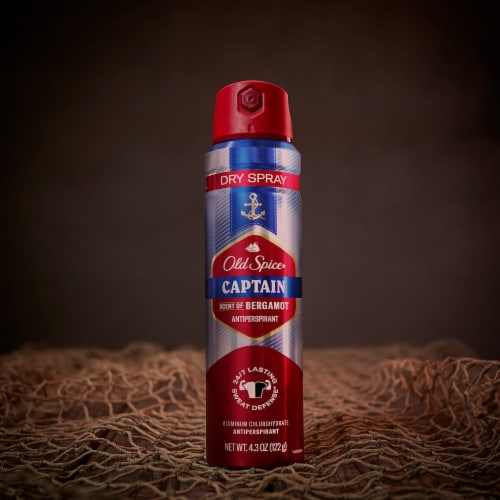 Old Spice Invisible Dry Spray Ultimate Captain Antiperspirant & Deodorant Perspective: right