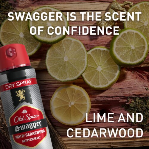 Old Spice Red Collection Stronger Swagger Antiperspirant & Deodorant Invisible Dry Spray Perspective: right