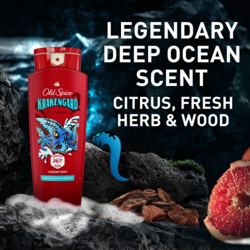 Old Spice Shower & Bath Krakengard Liquid Body Wash Perspective: right