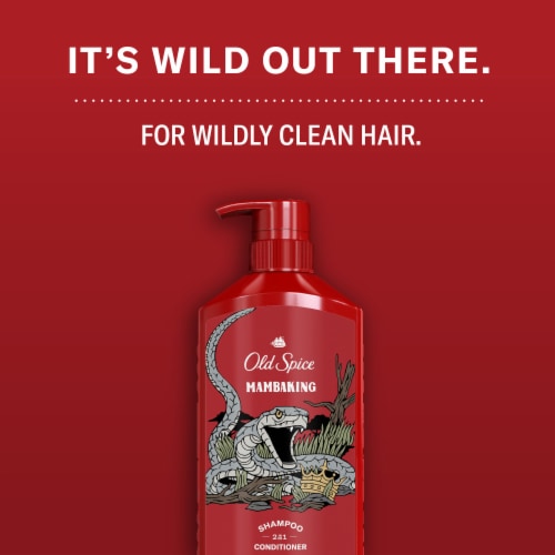 Old Spice Men's 2 in 1 Shampoo and Conditioner, MambaKing Perspective: right