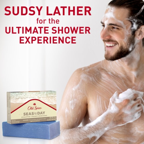 Old Spice Bar Soap Seas with The Day Eucalyptus + Coconut Cream Perspective: right