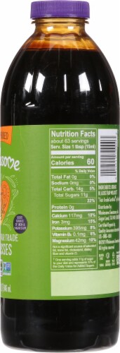 Wholesome Sweeteners Unsulphered Organic Molasses Perspective: right