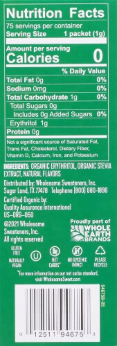 Wholesome Sweeteners Organic Stevia Packets Perspective: right