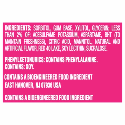 Trident Bubblegum Sugar Free Gum Perspective: right