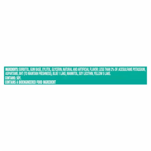 Trident Minty Sweet Twist Sugar Free Gum Perspective: right