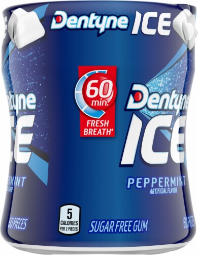 Dentyne Ice Peppermint Sugar Free Gum Perspective: right