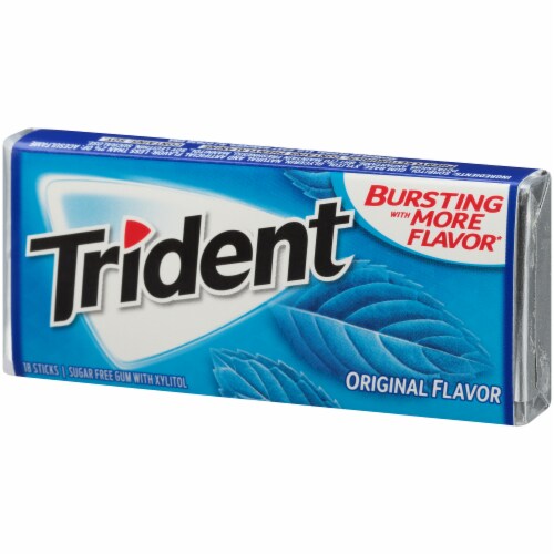 Trident Original Flavor Sugar Free Gum Perspective: right