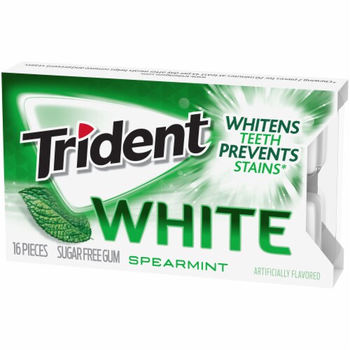 Trident White Spearmint Sugar Free Gum Perspective: right