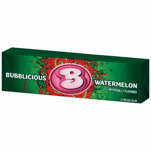 Bubblicious Watermelon Gum Perspective: right