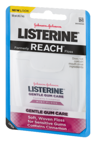 Listerine Gentle Gum Care Cinnamon Mint Floss Perspective: right