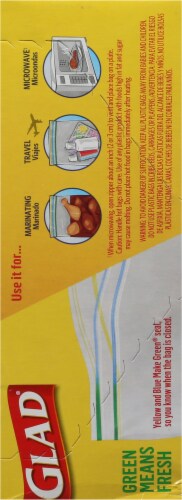 Glad® Zipper Food Storage Sandwich Bags Perspective: right