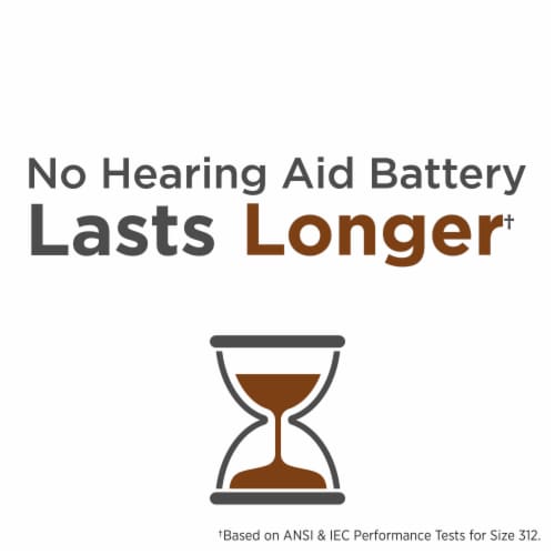 Rayovac Hearing Aid Zinc 312 Batteries - 24 Pack Perspective: right