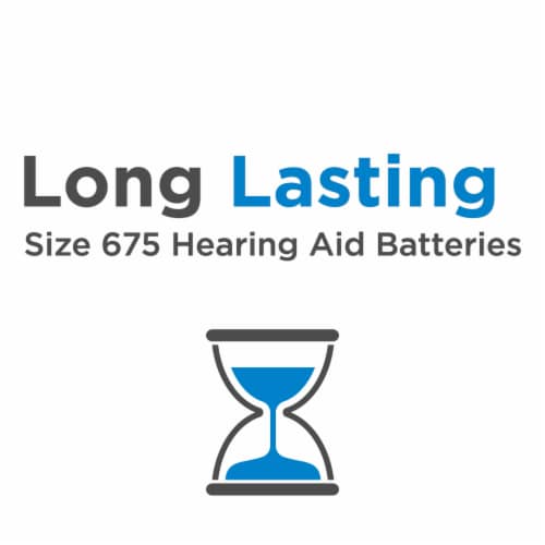 Rayovac Hearing Aid Zinc 675 Batteries - 6 Pack Perspective: right