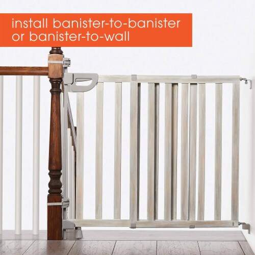 Summer Infant Banister and Stair Wood Safety Gate with Extra Wide Door