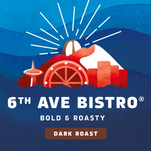 Seattle’s Best Coffee 6th Ave Bistro Dark Roast Organic Ground Coffee Perspective: right
