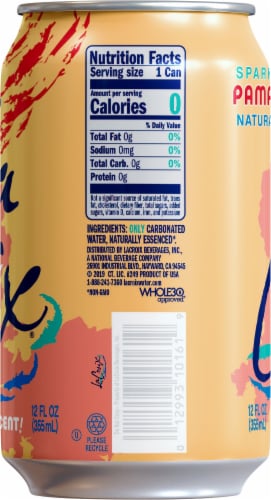 LaCroix® Grapefruit Flavored Sparkling Water Can Perspective: right