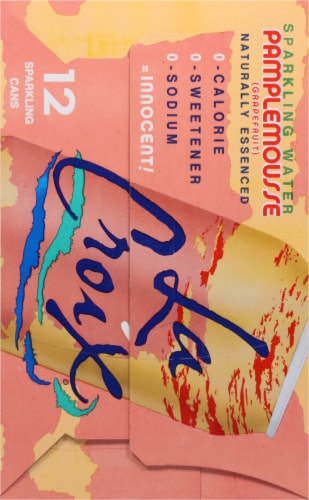LaCroix® Grapefruit Flavored Sparkling Water Cans Perspective: right