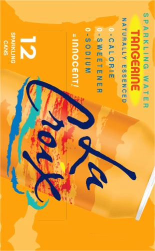 LaCroix® Tangerine Flavored Sparkling Water Cans Perspective: right