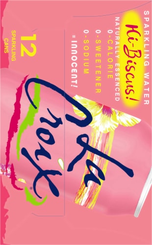 LaCroix® Hibiscus Flavored Sparkling Water Cans Perspective: right