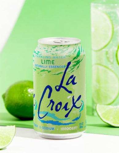 LaCroix® Key Lime Flavored Sparkling Water Cans Perspective: right