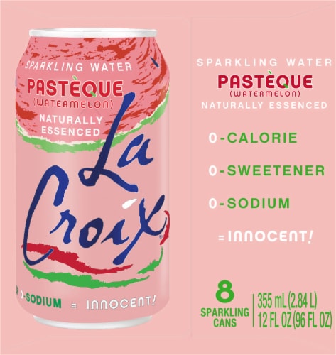 LaCroix Watermelon Sparkling Water Perspective: right