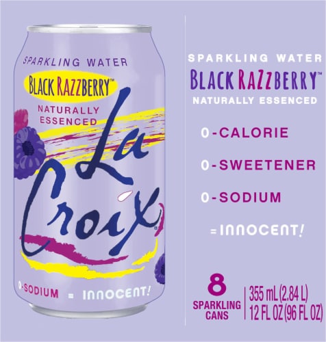 LaCroix® Black Razzberry Flavored Sparkling Water Cans Perspective: right