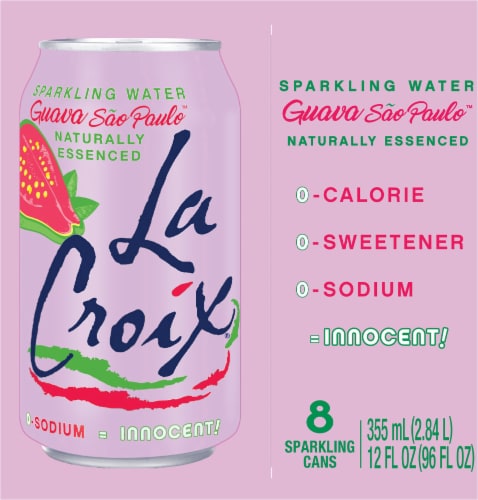 LaCroix® Guava Flavored Sparkling Water Cans Perspective: right