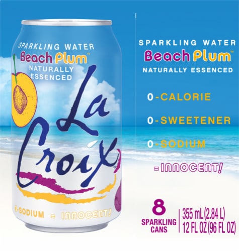 LaCroix Beach Plum Sparkling Water Perspective: right