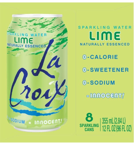 LaCroix® Lime Flavored Sparkling Water Cans Perspective: right