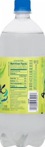 LaCroix Lime Flavored Sparkling Bottled Water Perspective: right