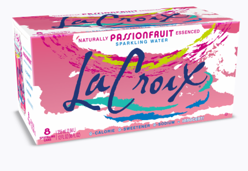 LaCroix® Passionfruit Flavored Sparkling Water Cans Perspective: right