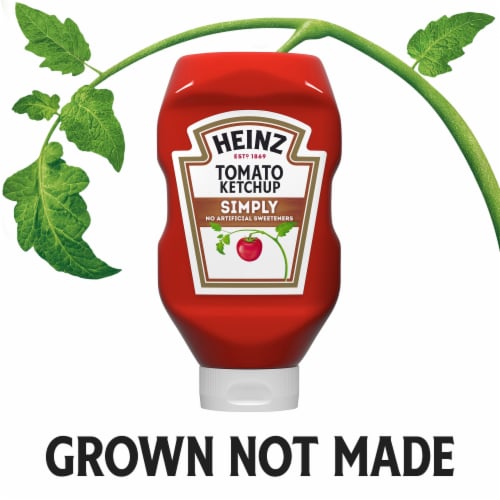 Heinz Simply Tomato Ketchup with No Artificial Sweeteners Perspective: right