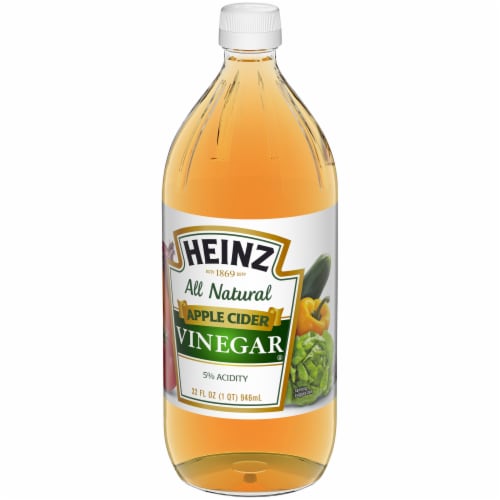 Heinz All Natural Apple Cider Vinegar with 5% Acidity Perspective: right