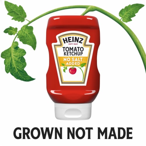 Heinz No Salt Added Tomato Ketchup Perspective: right