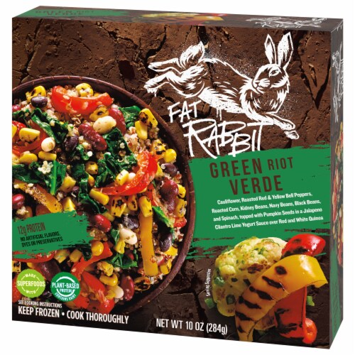 Fat Rabbit Green Riot Verde Frozen Meal Perspective: right