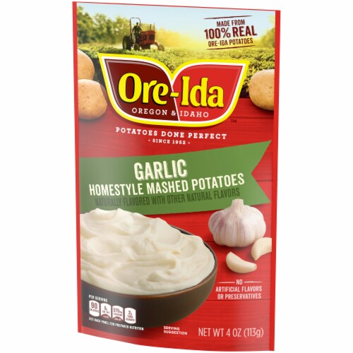 Ore-Ida Garlic Homestyle Mashed Potatoes Side Dish Perspective: right