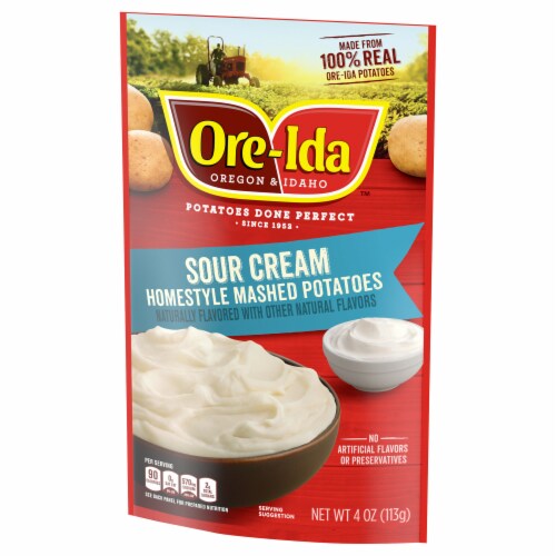 Ore-Ida Sour Cream Homestyle Mashed Potatoes Side Dish Perspective: right